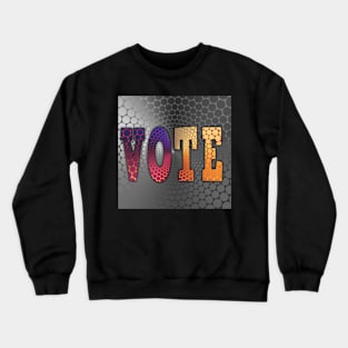 Angle Gradient Optical Illusion VOTE Crewneck Sweatshirt